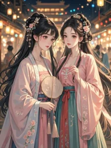 Hai tỷ muội xuyên không, ngôn tình cổ đại hài hước, mỹ nhân cổ trang – ảnh bìa truyện Ta và tỷ tỷ đều là người xuyên không trên Mọt Truyện Chill