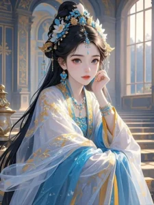 Nữ chính Giang Vãn Huỳnh trong truyện Vãn Huỳnh Như Diễm – ngôn tình cổ đại huyền huyễn.