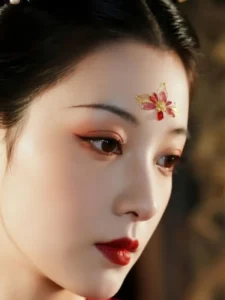 Ảnh bìa truyện Hái Trăng – nữ cường hệ thống, mỹ nhân cổ trang ánh mắt lạnh lùng, khí chất vả mặt